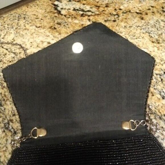 MCM Black Beaded Wristlet / Crossbody Small Cute Purse Bag - Picture 8 of 15